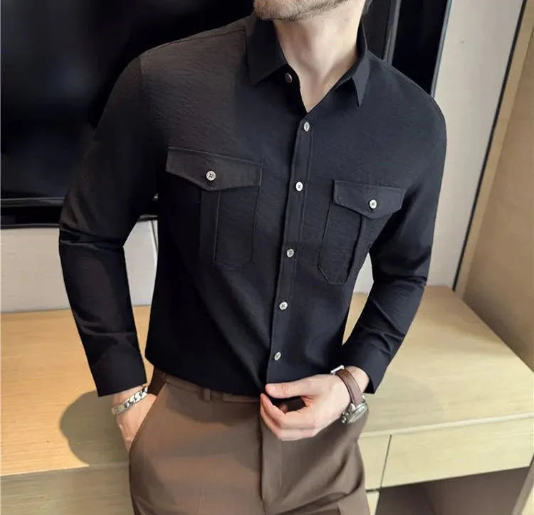 Chemise utilitaire à doubles poches poitrine