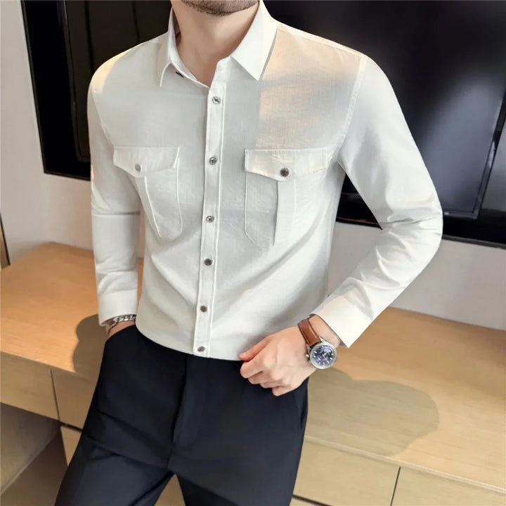 Chemise utilitaire à doubles poches poitrine