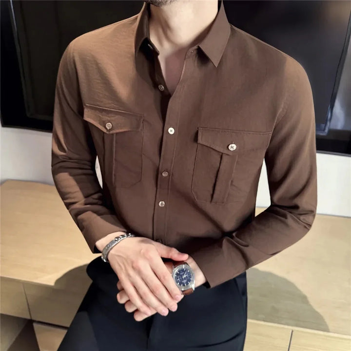 Chemise utilitaire à doubles poches poitrine