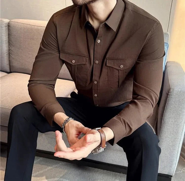 Chemise utilitaire à doubles poches poitrine