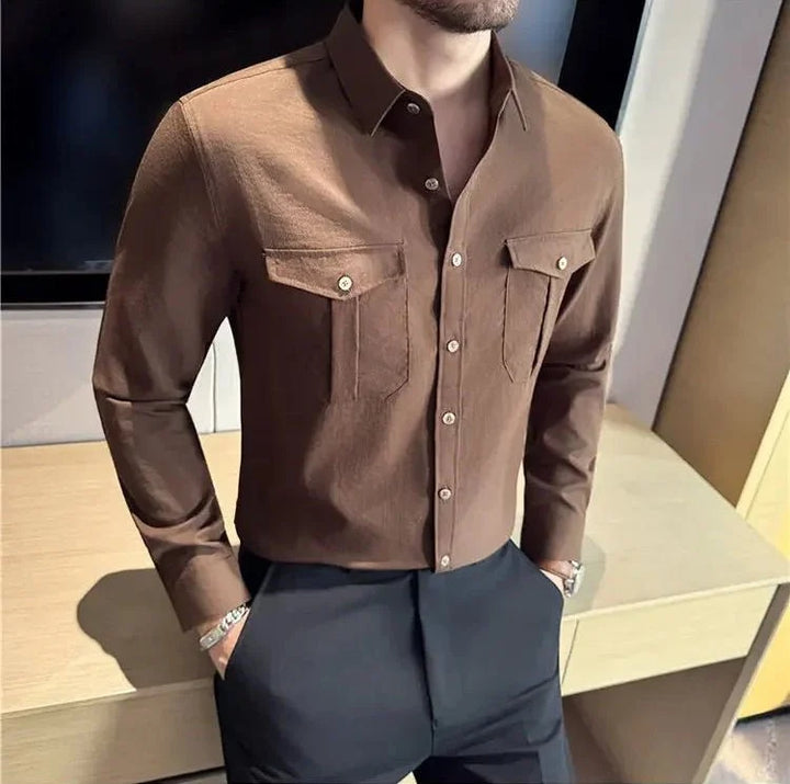 Chemise utilitaire à doubles poches poitrine