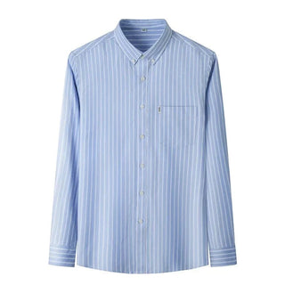 Chemise classique en coton à rayures