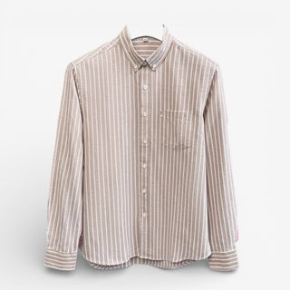 Chemise classique en coton à rayures