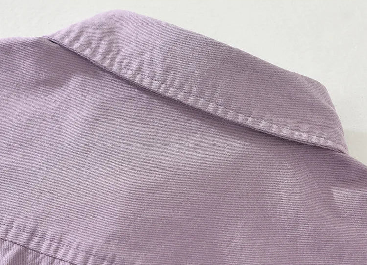 Chemise décontractée en coton aux tons naturels
