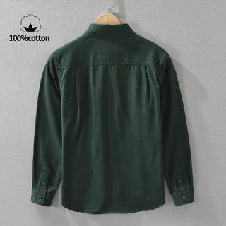 Chemise décontractée en coton aux tons naturels