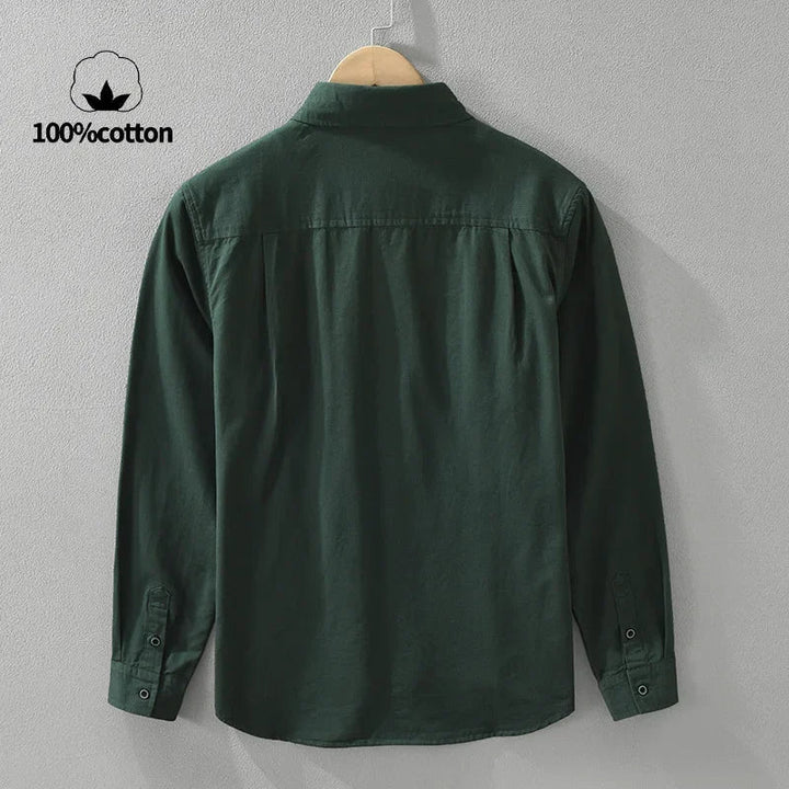 Chemise décontractée en coton aux tons naturels