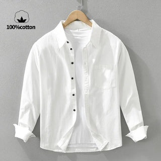 Chemise décontractée en coton aux tons naturels