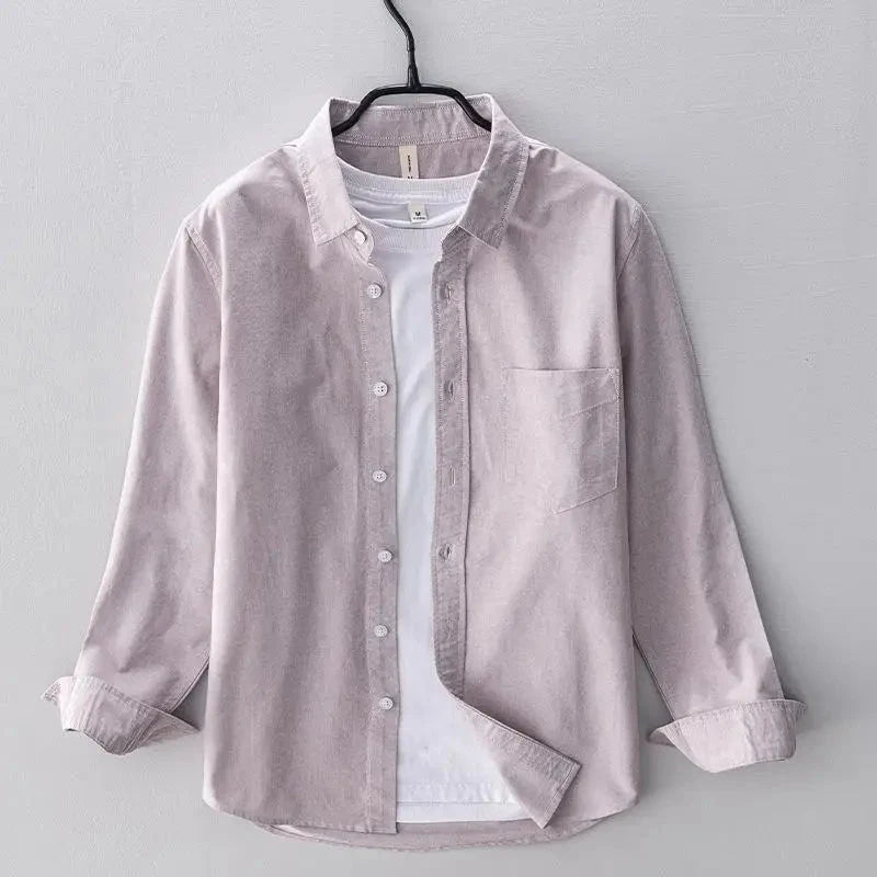 Chemise chic décontractée en coton doux