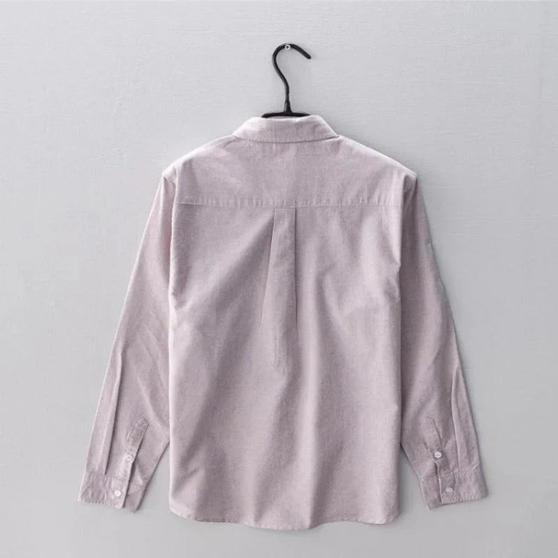 Chemise chic décontractée en coton doux