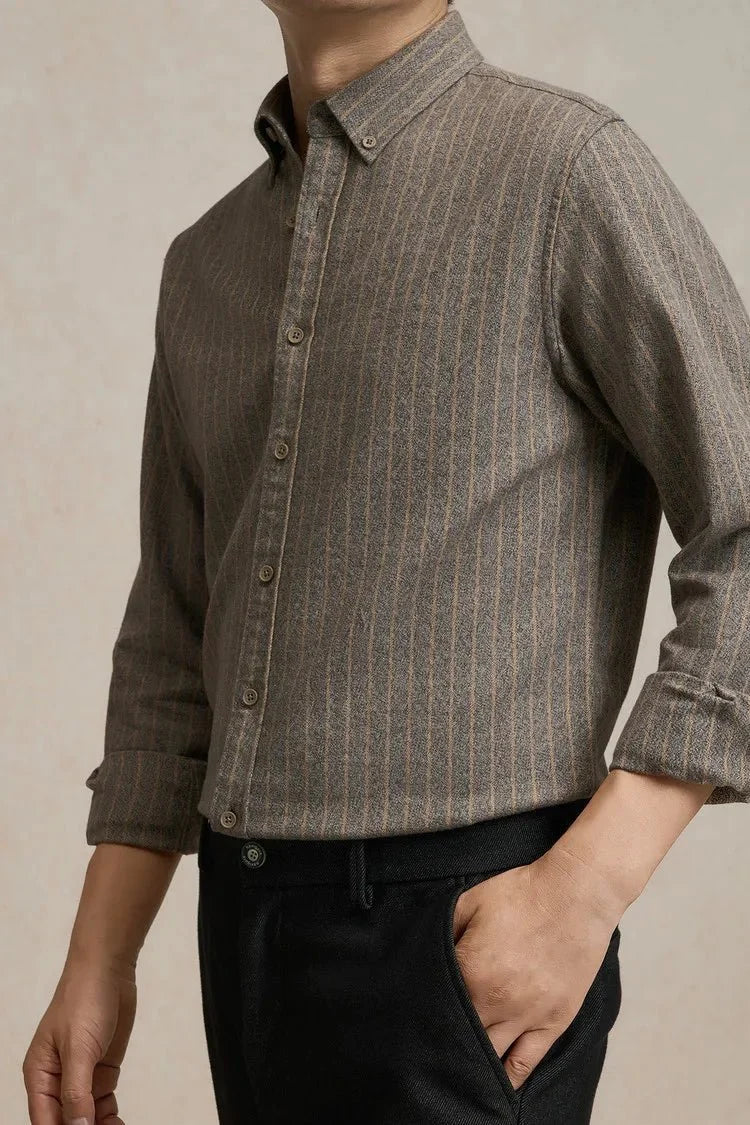 Chemise habillée rayée pour le bureau