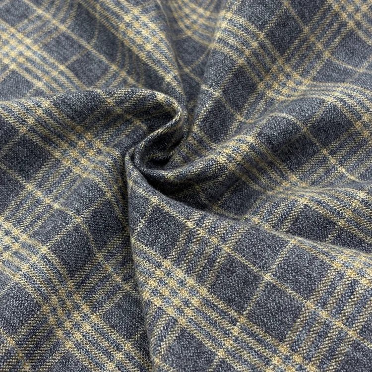 Chemise à carreaux en coton brossé