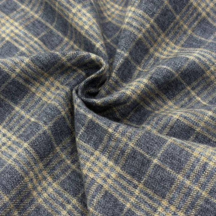 Chemise à carreaux en coton brossé