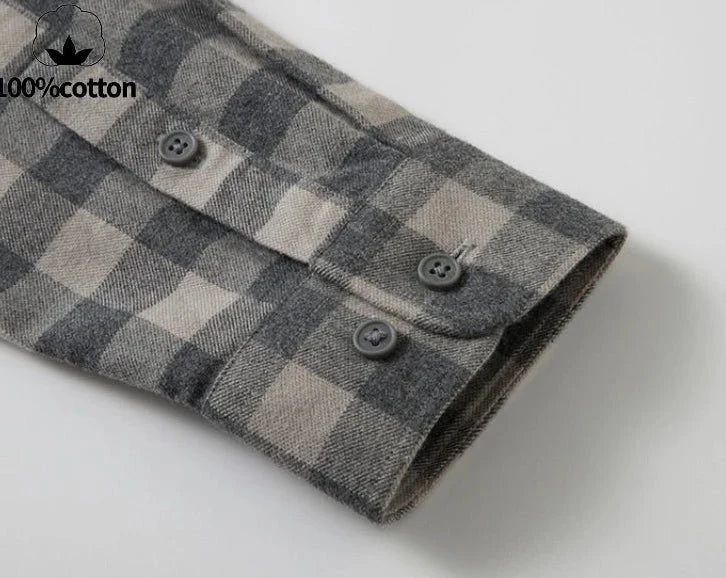 Chemise à carreaux en flanelle