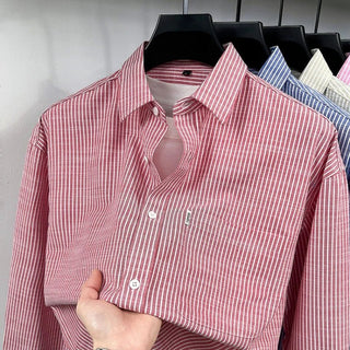 Chemise rayée en lin