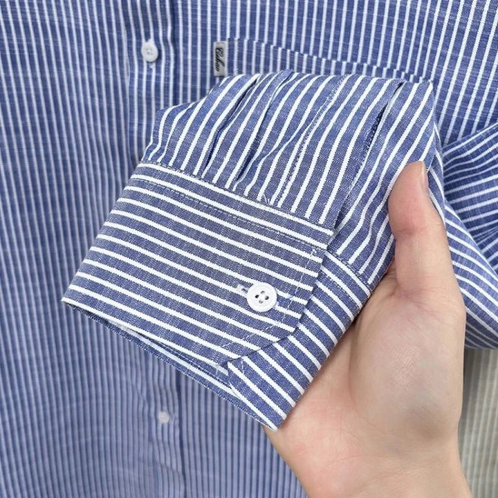 Chemise rayée en lin