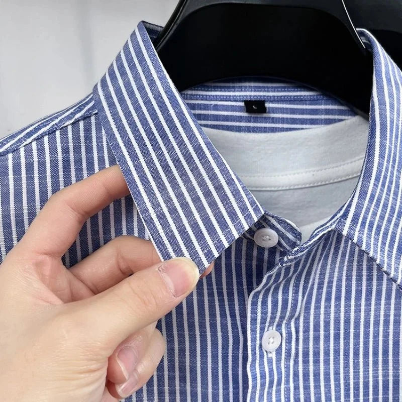 Chemise rayée en lin