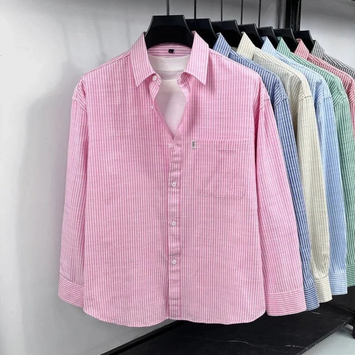 Chemise rayée en lin
