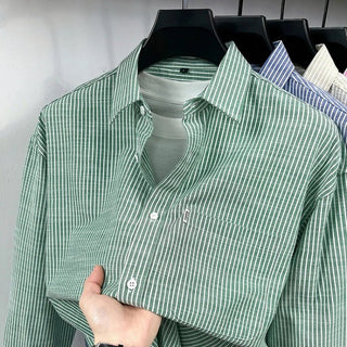 Chemise rayée en lin