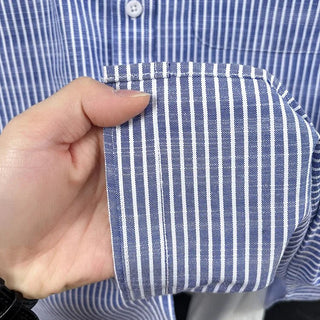 Chemise rayée en lin