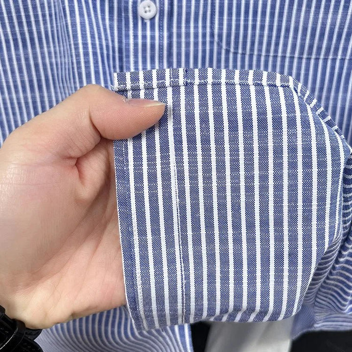 Chemise rayée en lin