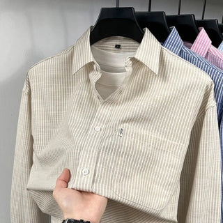 Chemise rayée en lin