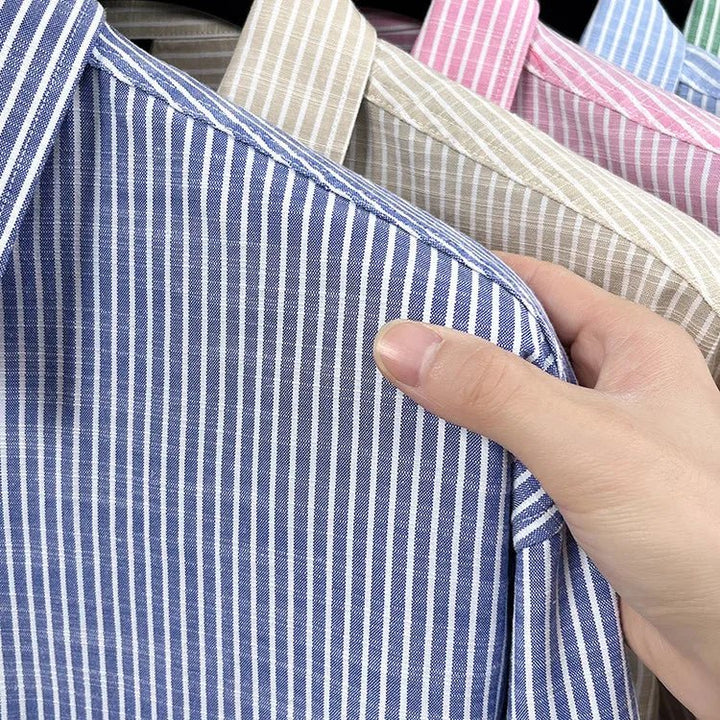 Chemise rayée en lin