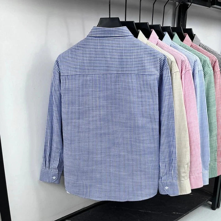 Chemise rayée en lin