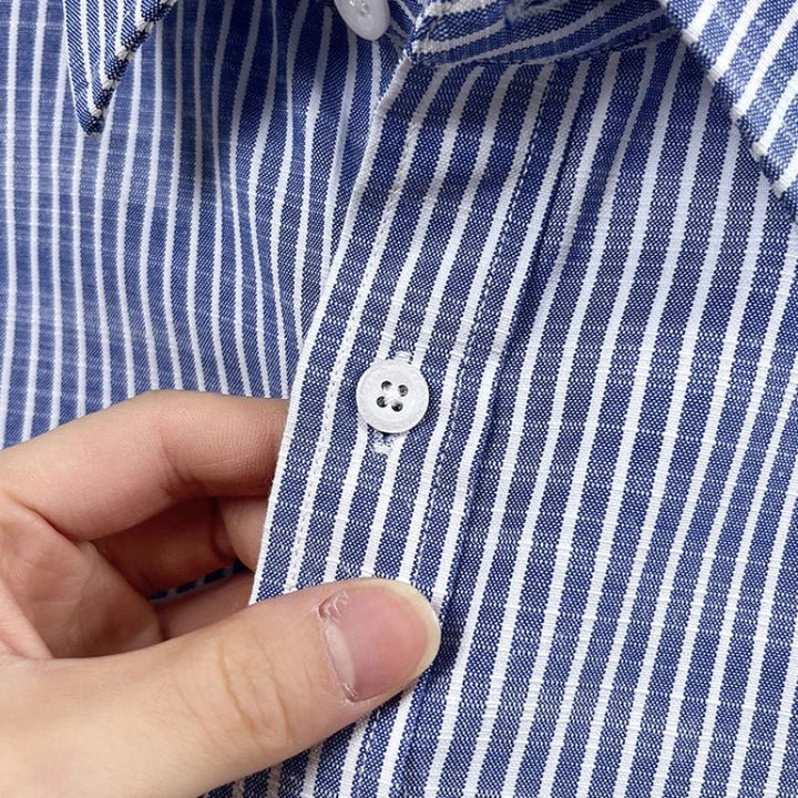Chemise rayée en lin