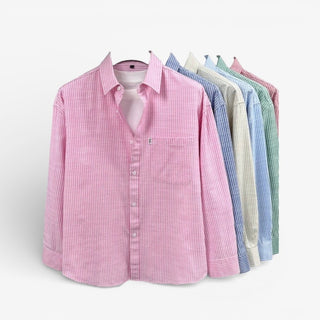 Chemise rayée en lin