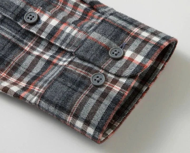 Chemise premium en flanelle brossée