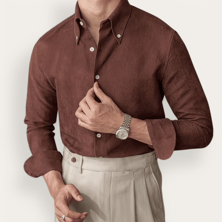 Chemise business slim fit en polyester
