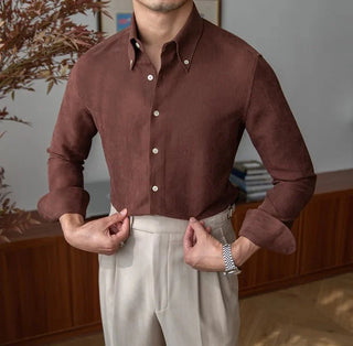 Chemise business slim fit en polyester
