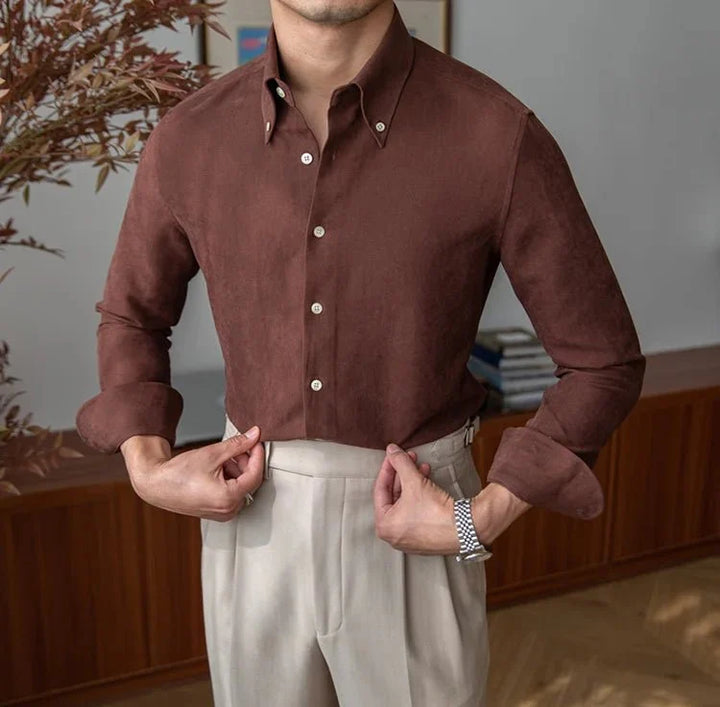 Chemise business slim fit en polyester