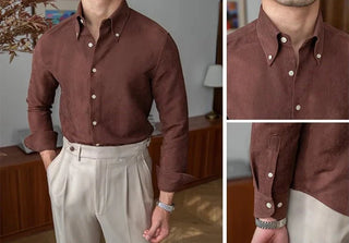 Chemise business slim fit en polyester