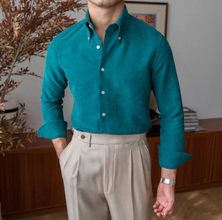Chemise business slim fit en polyester