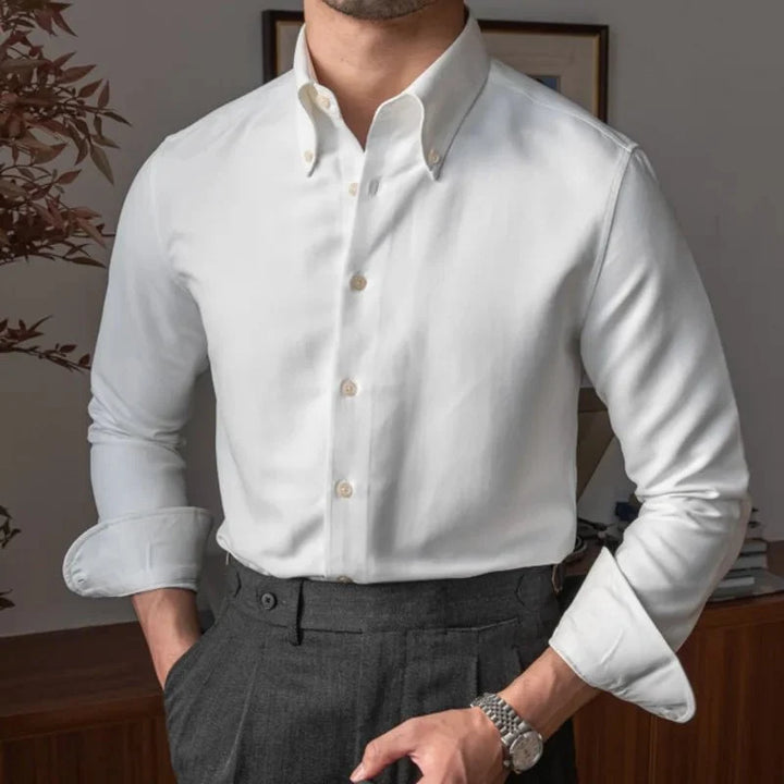 Chemise business slim fit en polyester