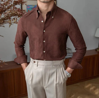 Chemise business slim fit en polyester