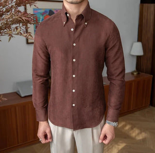 Chemise business slim fit en polyester