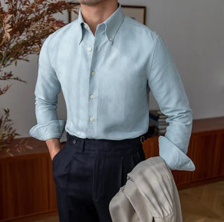 Chemise business slim fit en polyester
