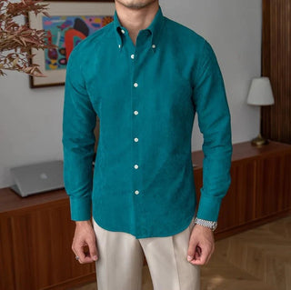 Chemise business slim fit en polyester