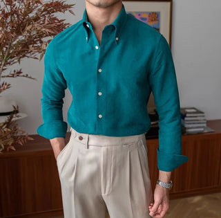 Chemise business slim fit en polyester