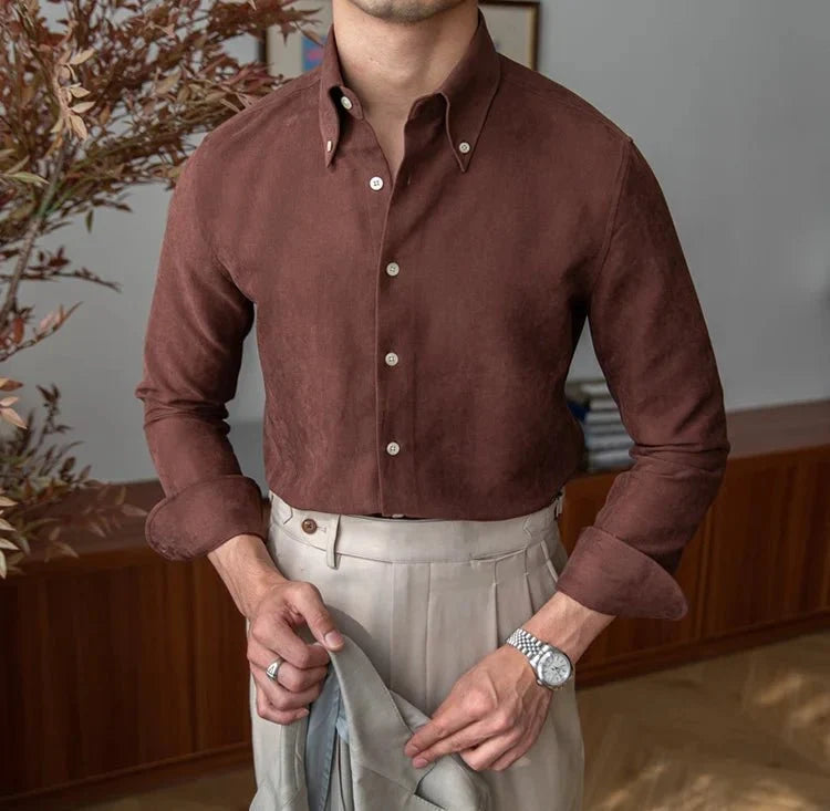 Chemise business slim fit en polyester