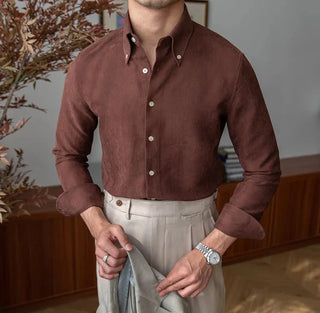 Chemise business slim fit en polyester
