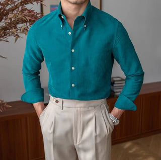 Chemise business slim fit en polyester