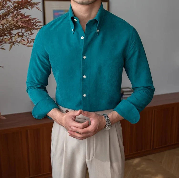 Chemise business slim fit en polyester