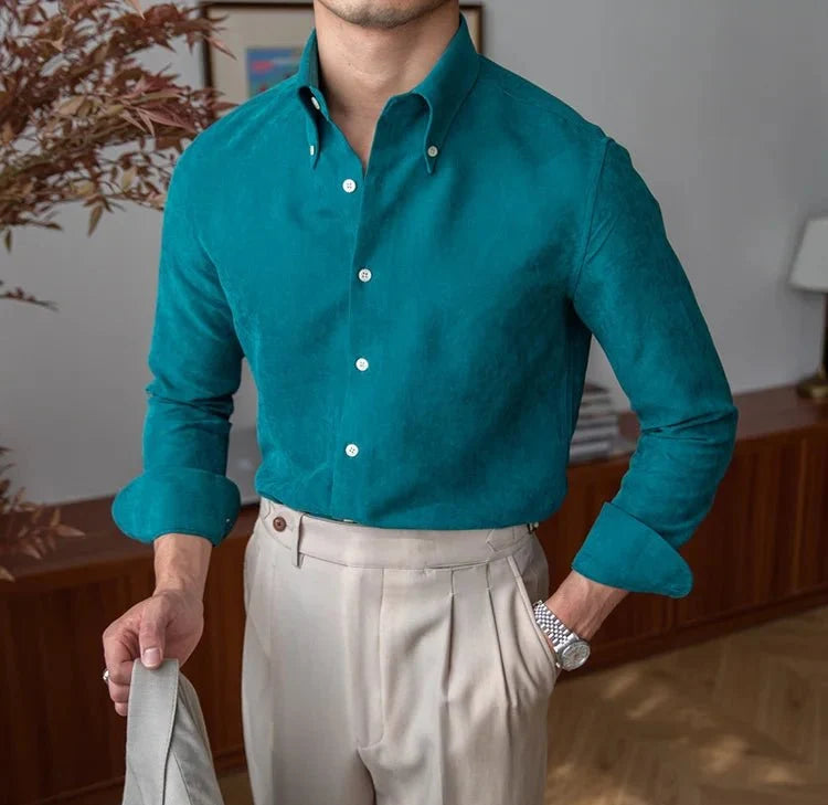 Chemise business slim fit en polyester
