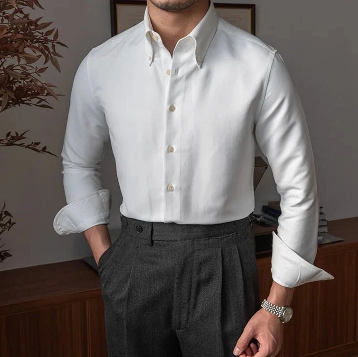 Chemise business slim fit en polyester