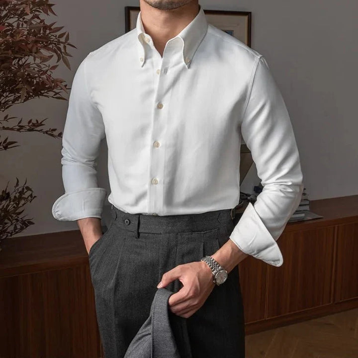 Chemise business slim fit en polyester