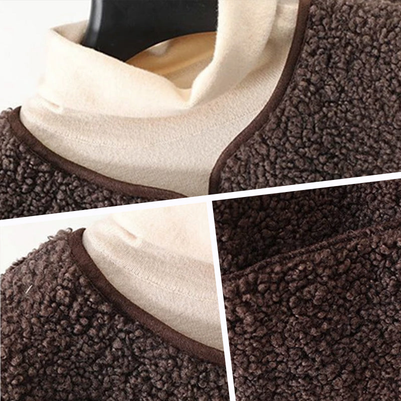 Gilet sans manches femme à boutons – style élégant, chaud et pratique pour l’automne et l’hiver