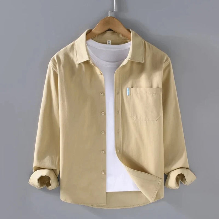 Chemise boutonnée en coton coupe ample